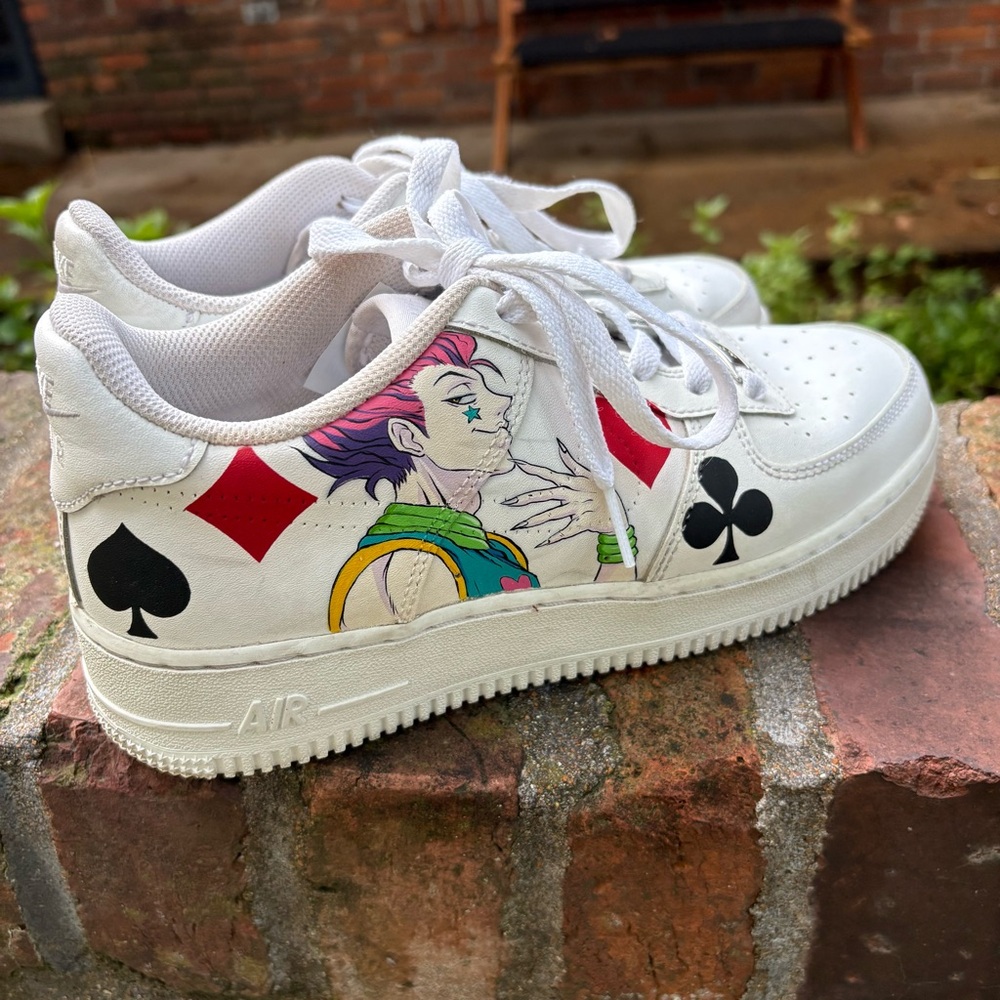 Custom painted Hunter x Hunter Air Force 1 shoes size 6 Free Shipping